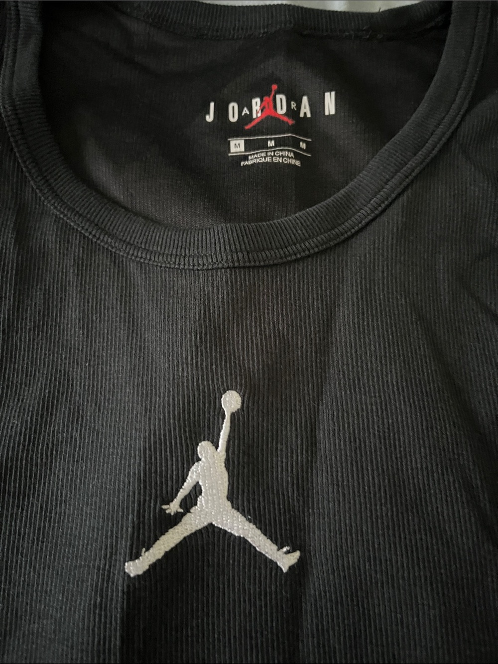 Jordan Black Tank with White Jumpman - Picture 2 of 3
